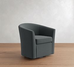 Open Box: Hyde Swivel Chair - Performance Everydayvelvet™ Slate