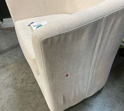 Open Box: Hyde Swivel Chair - Performance Heathered Tweed Ivory