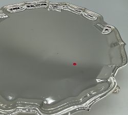 Open Box: LoveShackFancy Silver Footed Serving Tray - Antique Silver