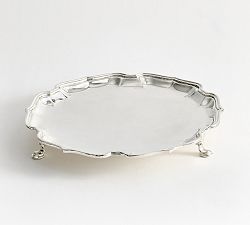 Open Box: LoveShackFancy Footed Serving Tray - Antique Silver