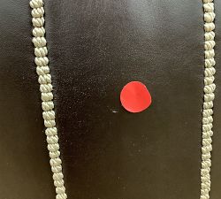 Open Box: Nadia Moroccan-Style Leather Pouf - Cocoa