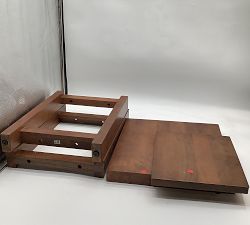 Open Box: Reed Rectangular End Table (20") - Antique Umber