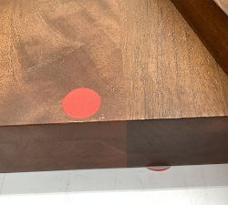 Open Box: Reed Rectangular End Table (20") - Antique Umber