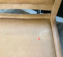 Open Box: Tatum Leather Counter Stool (26") - Keystone Sandstone, Seadrift
