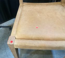 Open Box: Tatum Leather Counter Stool (26") - Keystone Sandstone, Seadrift