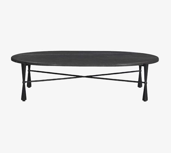 Portia Oval Marble Coffee Table (60
