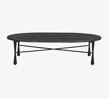 Portia Oval Marble Coffee Table (60