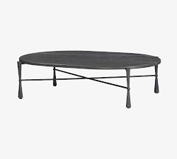Portia Oval Marble Coffee Table (60")