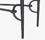 Serena Console Hammered Gunmetal Table (70")
