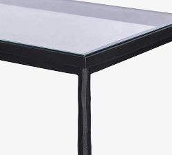 Serena Console Hammered Gunmetal Table (70")
