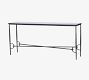Serena Console Hammered Gunmetal Table (70")