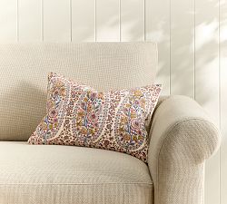Keely Embroidered Lumbar Pillow Cover