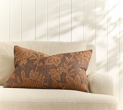 Merrill Embroidered Lumbar Pillow Cover