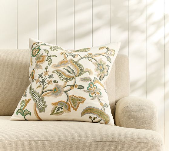 Wyatt Embroidered Pillow Cover