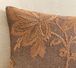 Merrill Embroidered Lumbar Pillow Cover