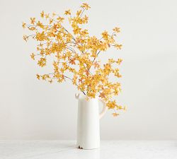 Faux Oversized Yellow Gypsophila Branch
