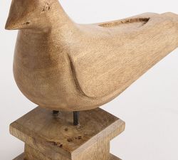 Mango Wood Bird on Stand