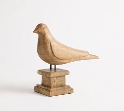 Mango Wood Bird on Stand