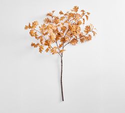 Faux Oak Leaf Branch