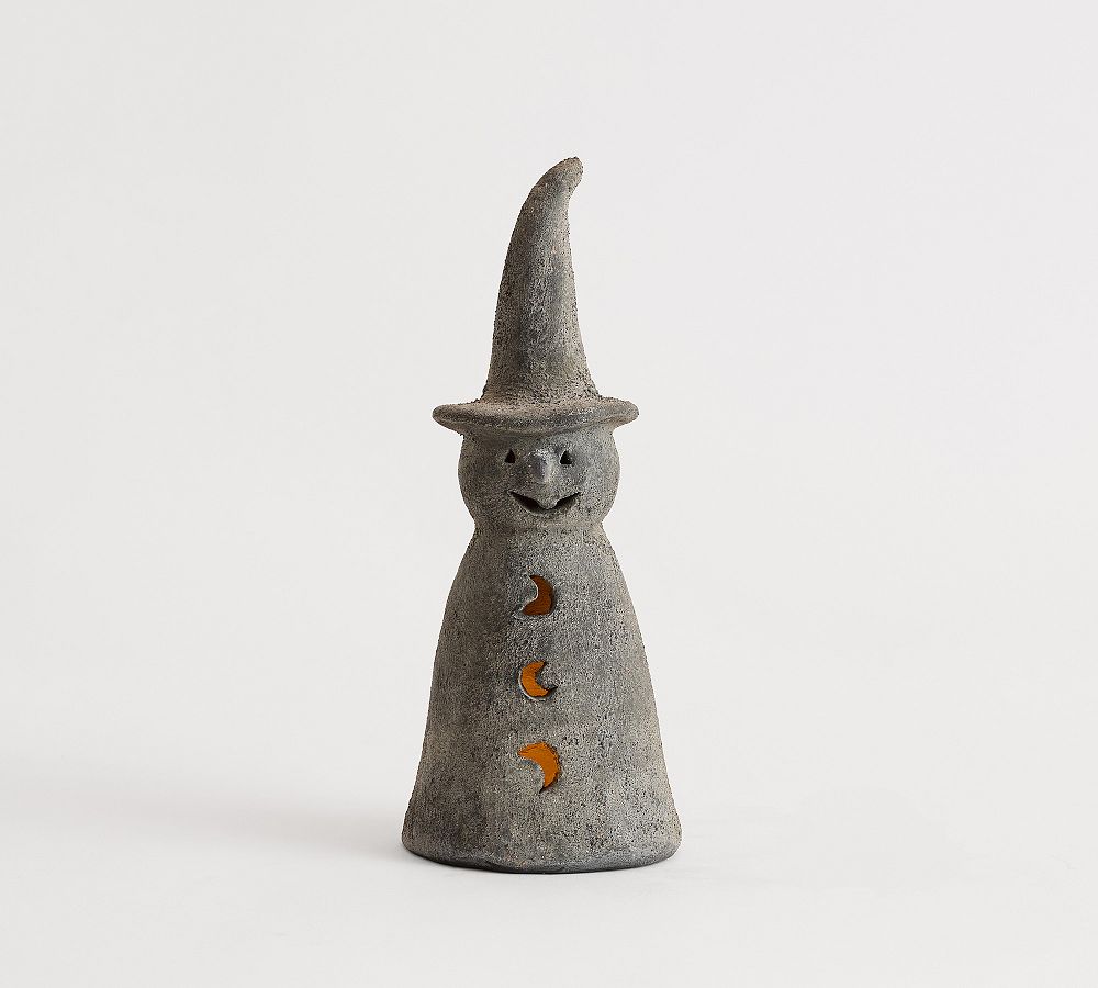 Terracotta Ceramic Witch - Black/Medium