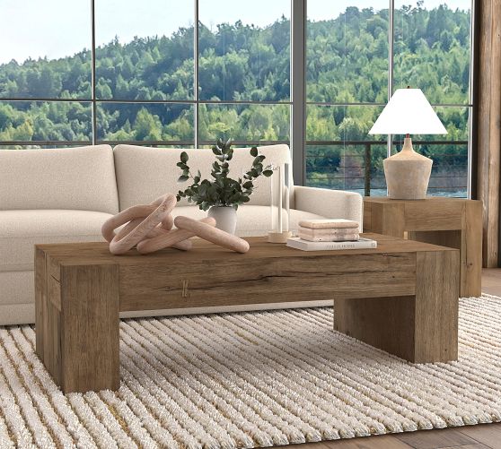 Raymond Rectangular Reclaimed Wood Coffee Table (60