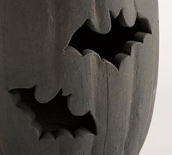 Terracotta Bat Cutout Pumpkin