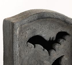 Terracotta Bat Cutout Tombstone