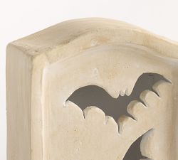 Terracotta Bat Cutout Tombstone