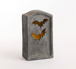 Terracotta Bat Cutout Tombstone