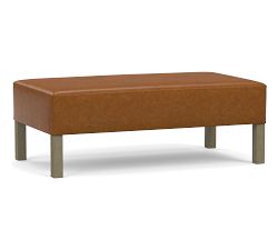 Arden Leather Ottoman