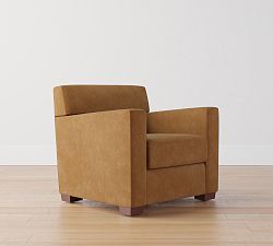 Open Box: Ashby Leather Armchair - Aviator Umber, Espresso