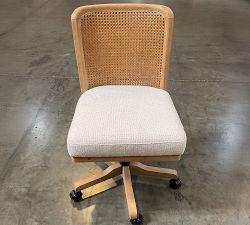 Elliot Upholstered Cane Desk Chair