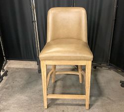 Open Box: Layton Leather Counter Stool (25.5") - Legacy Taupe, Seadrift