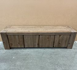 Open Box: Rockport Reclaimed Wood Long Low Media Console (80") - Cocoa Brown