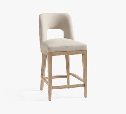 Layton Open Back Upholstered Stool
