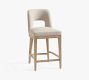 Layton Open Back Upholstered Stool