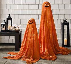 Lit Jack O'Lantern Ghosts