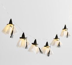 Lit Witch Ghost String Lights
