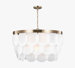 Breeland Round Glass Pendant (30")