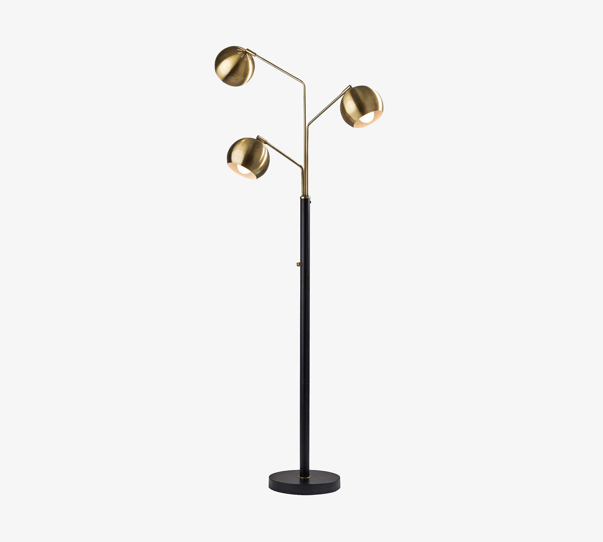 Brooks Metal Triple Head Floor Lamp (68")