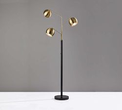 Brooks Metal Triple Head Floor Lamp (68")