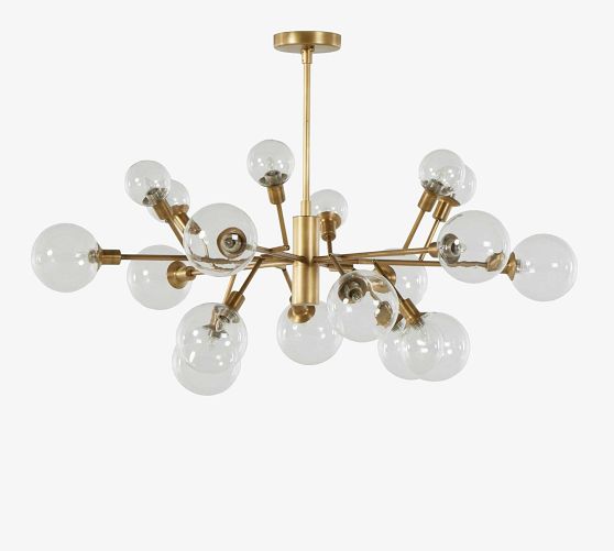 Birchmont Hand-Blown Glass Chandelier (48") by Pottery Barn