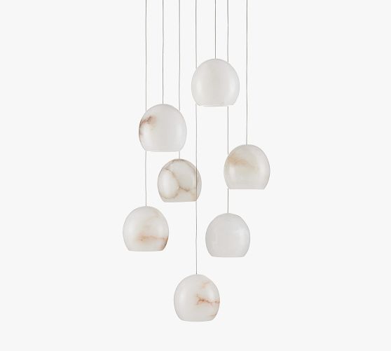 Leif 7-Light Alabaster Pendant (13") by Pottery Barn
