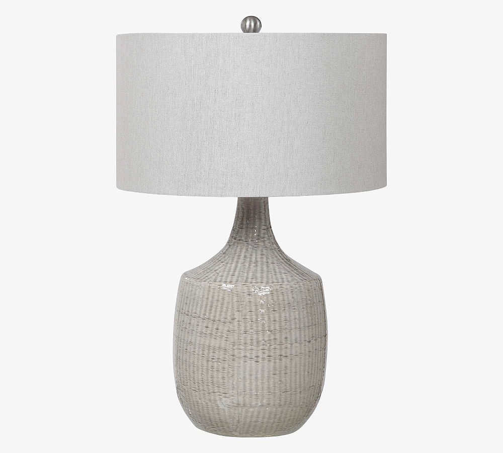 Rosey Ceramic Table Lamp (29") by Pottery Barn