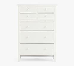 Open Box: Farmhouse 7-Drawer Tall Dresser (38.5") - Montauk White