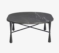 Portia Oval Marble Coffee Table (60")