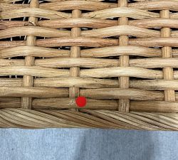 Open Box: Aubrey Handwoven Basket, Large Lidded Basket (24.25"W x 13.5"H) - Natural