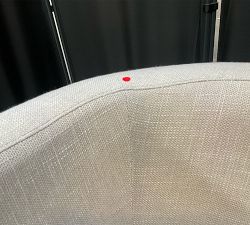Open Box: Ayden Barrel Arm Swivel Armchair (32") - Performance Slub Weave Oatmeal