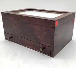 Open Box: Burlwood Jewelry Armoire