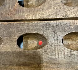 Open Box: Decorative French Wine Bottle Riddling Wall Rack - Rustic Knotty